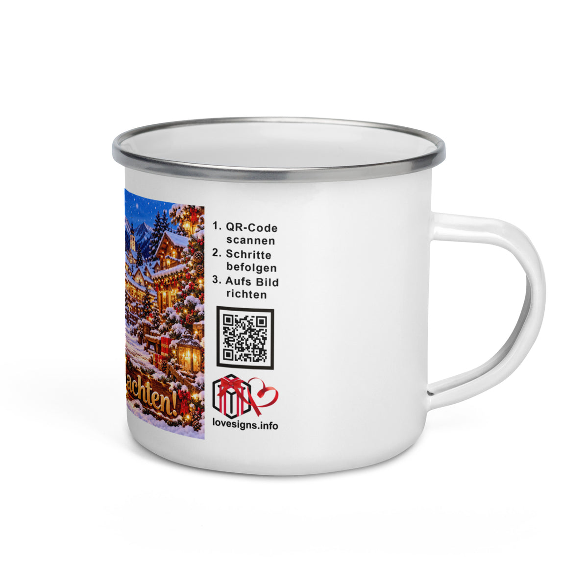 Murmari Weihnachts AR-Emaille-Tasse mit QR-Code