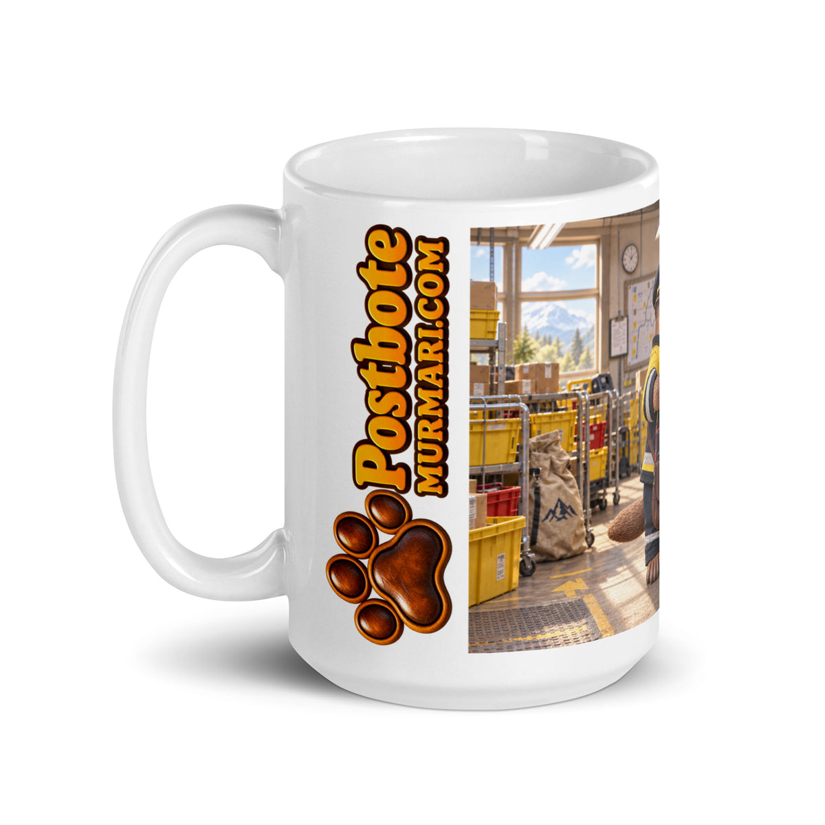 Postbote Geschenk – Murmari Keramiktasse mit AR-Motiv