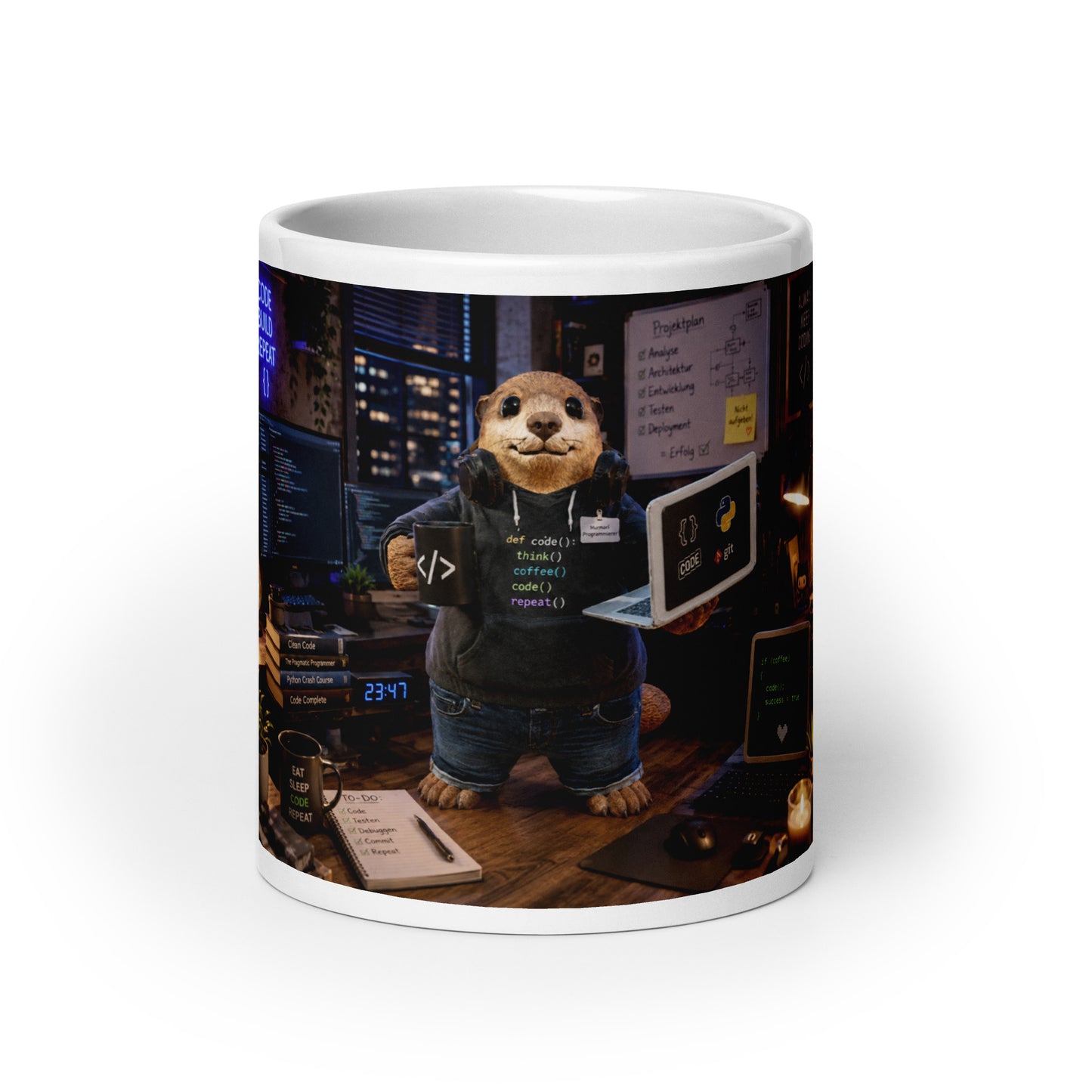 Murmari Programmierer Keramik-Tasse mit Augmented Reality – Hauptansicht