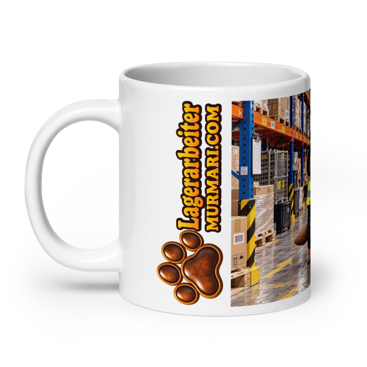 Lagerarbeiter Geschenk – Murmari Keramiktasse mit AR-Motiv