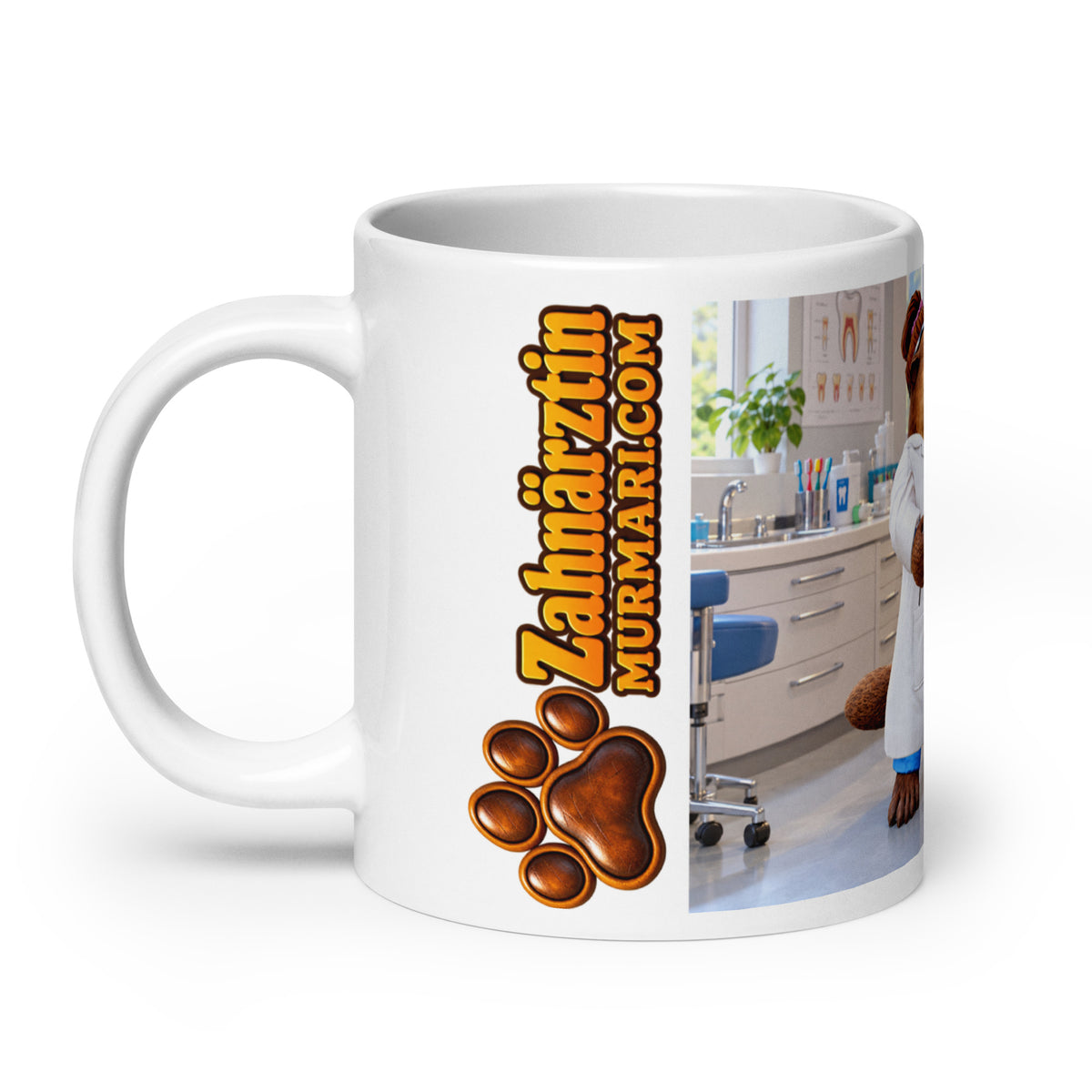 Zahnärztin Geschenk – Murmari Keramiktasse mit AR-Motiv