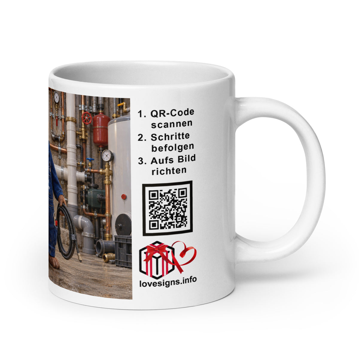 Murmari AR-Keramiktasse Installateur mit QR-Code