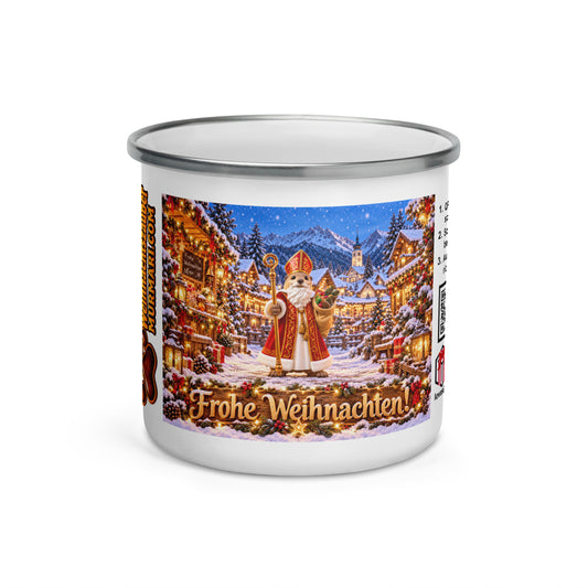 Murmari Frohe Weihnachten Emaille-Tasse mit Augmented Reality – Hauptansicht