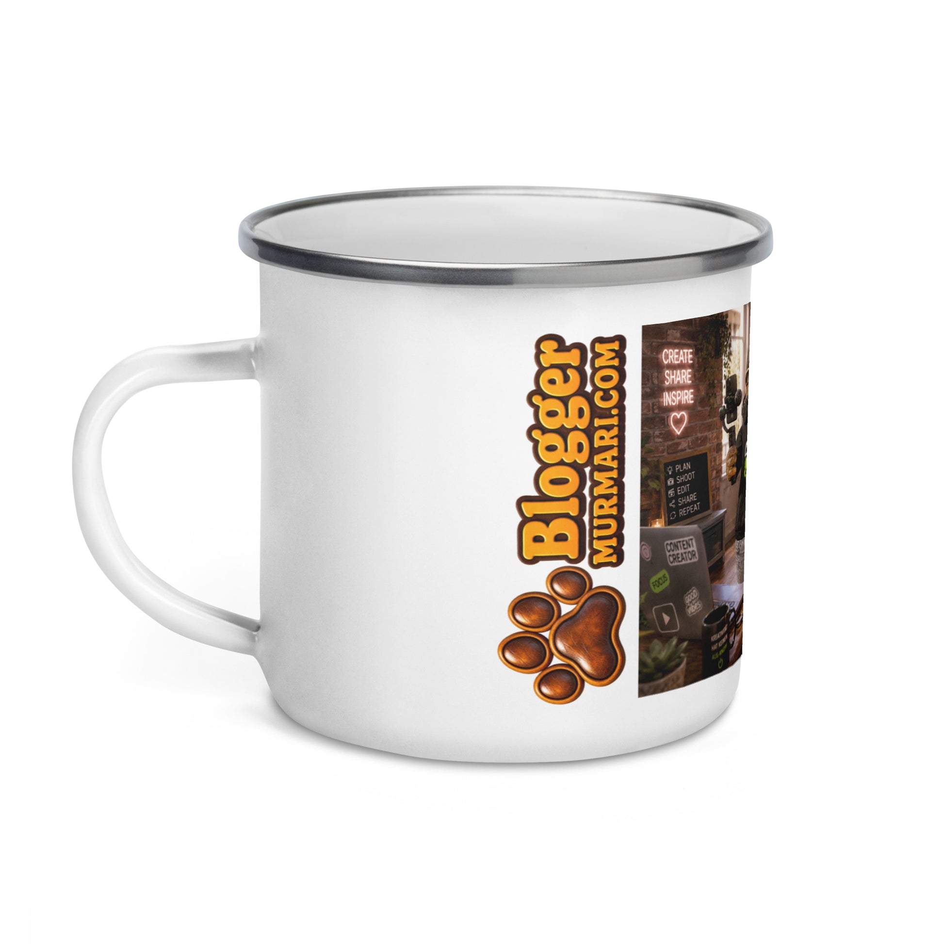 Blogger Geschenk – Murmari Emaille-Tasse mit AR-Motiv
