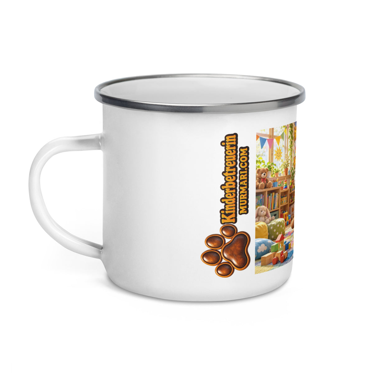 Kinderbetreuerin Geschenk – Murmari Emaille-Tasse mit AR-Motiv