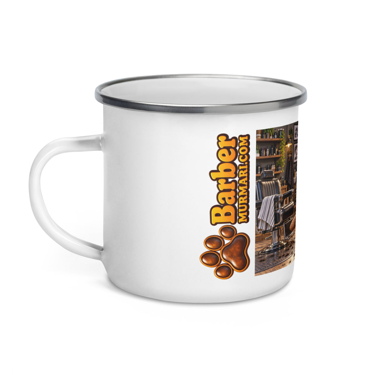 Barber Geschenk – Murmari Emaille-Tasse mit AR-Motiv