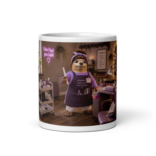Murmari Nageldesignerin Keramik-Tasse mit Augmented Reality – Hauptansicht