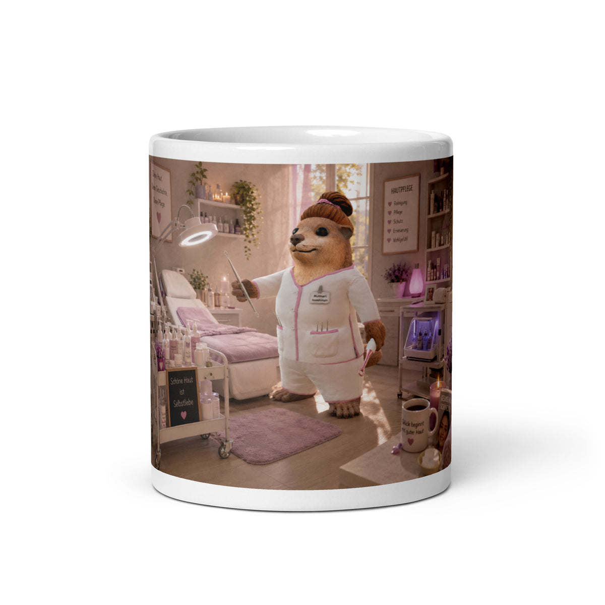 Murmari Kosmetikerin Keramik-Tasse mit Augmented Reality – Hauptansicht