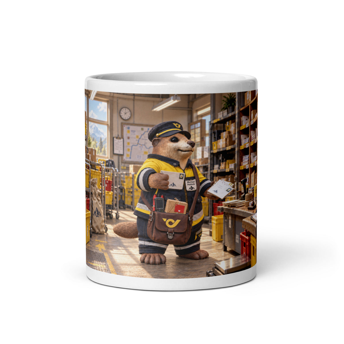 Murmari Postbote Keramiktasse mit Augmented Reality – Hauptansicht