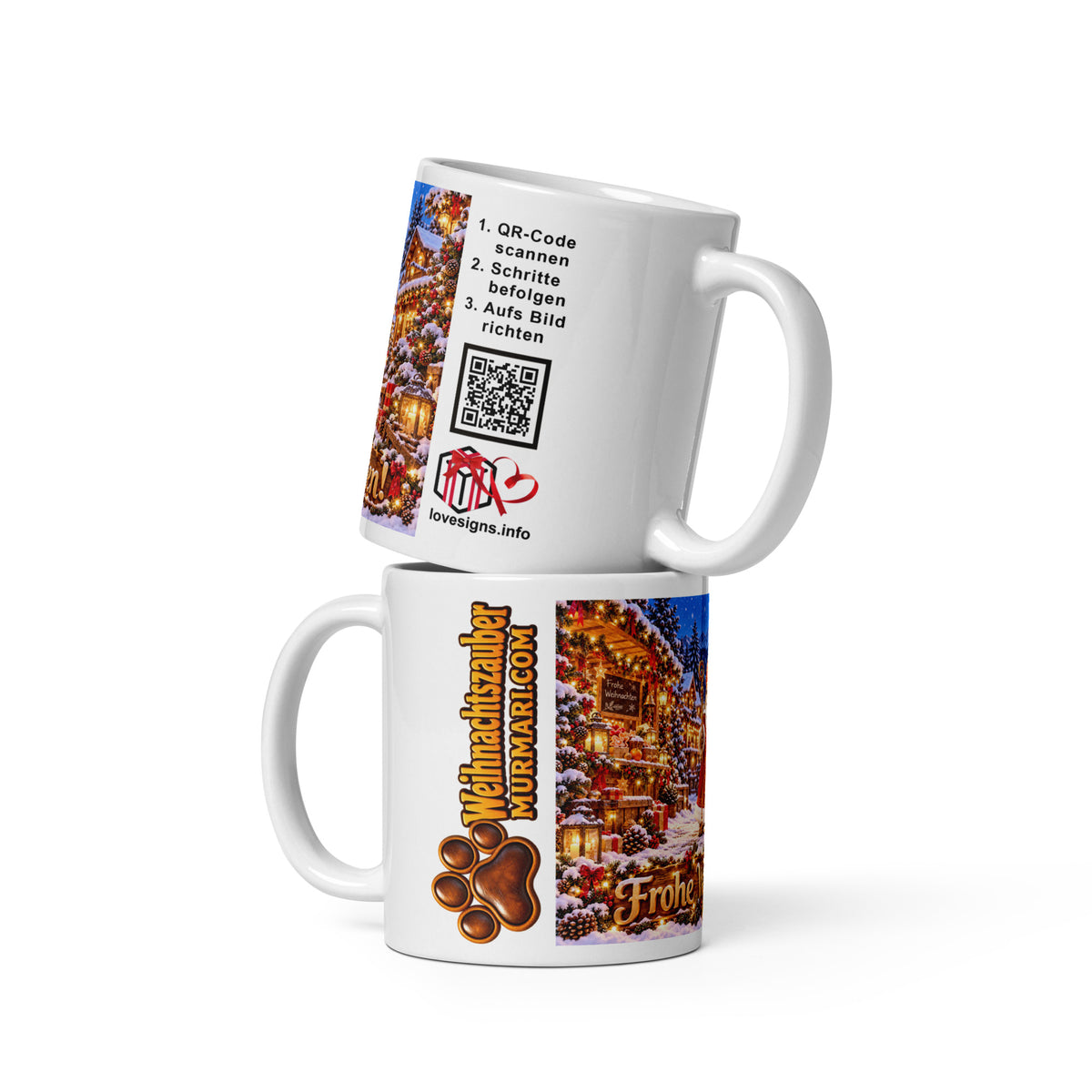 Murmari Weihnachts AR-Keramik-Tasse mit QR-Code