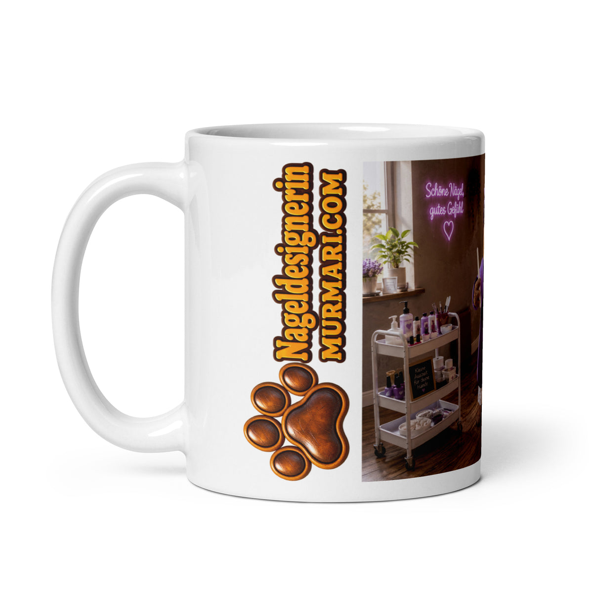 Nageldesignerin Geschenk – Murmari Keramik-Tasse mit AR-Motiv