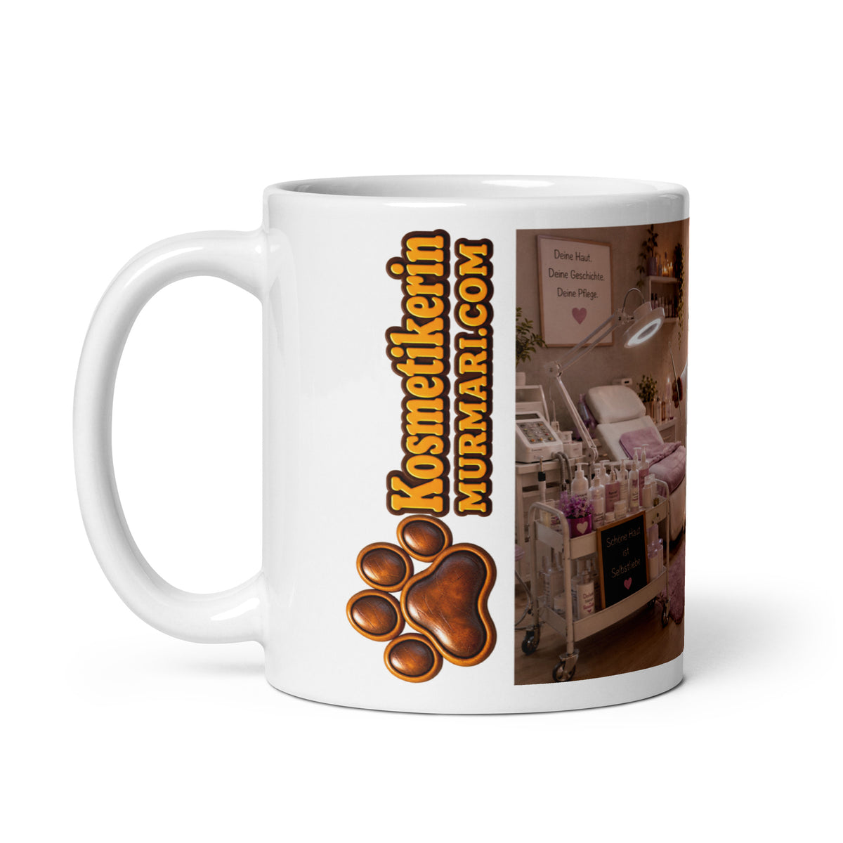 Kosmetikerin Geschenk – Murmari Keramik-Tasse mit AR-Motiv