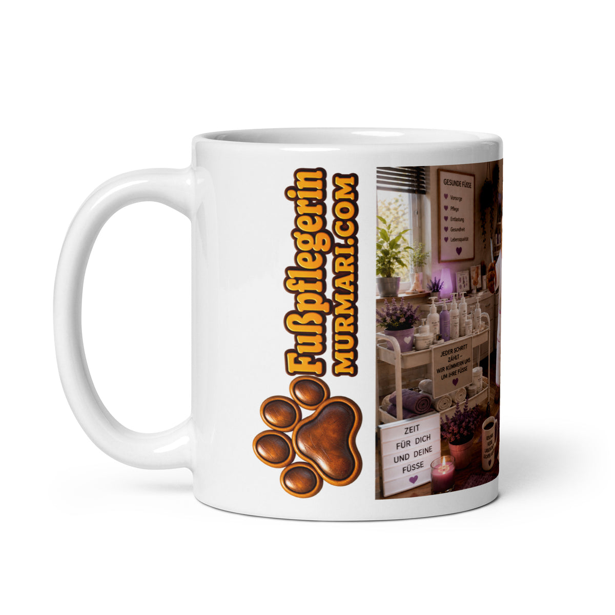 Fußpflegerin Geschenk – Murmari Keramik-Tasse mit AR-Motiv