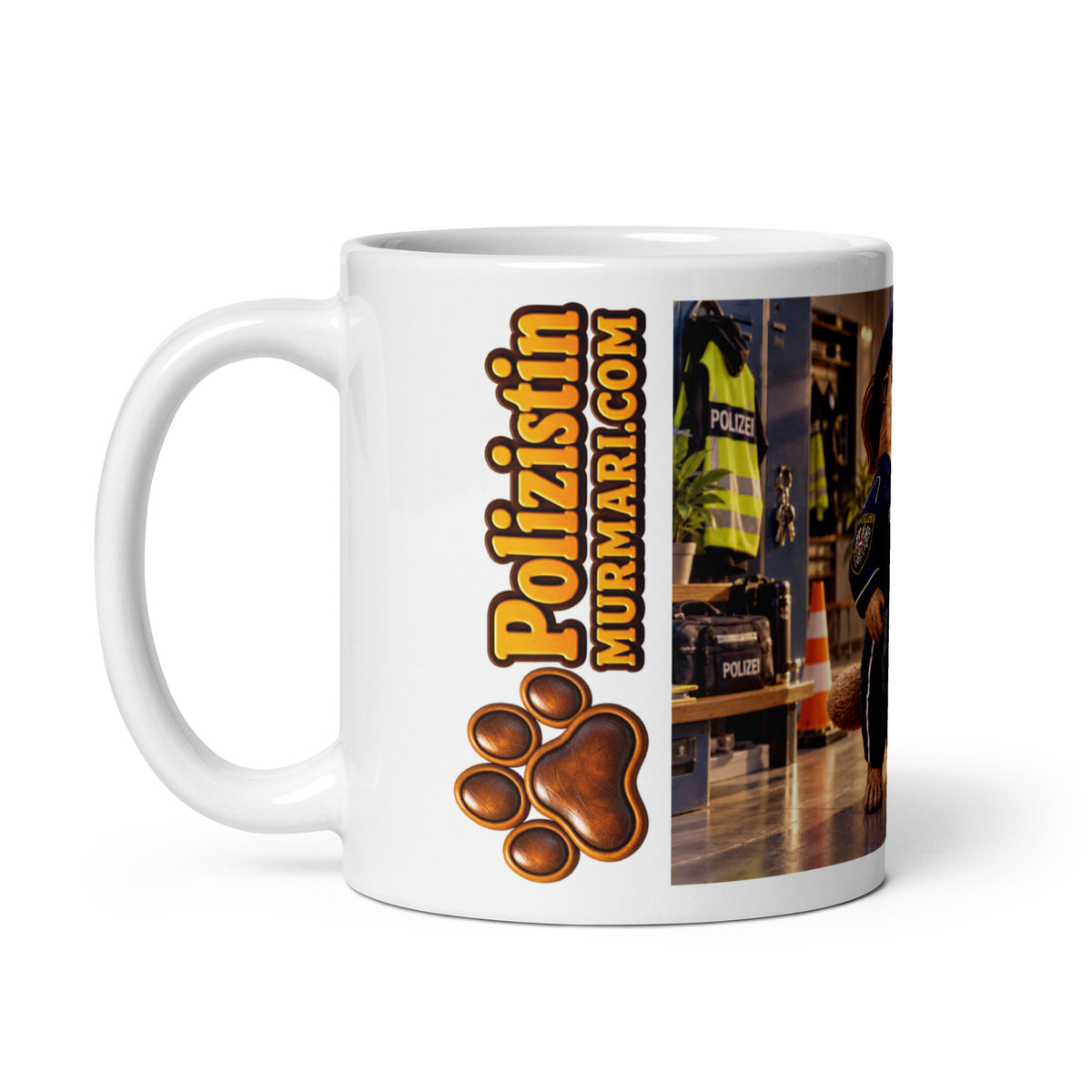 Polizistin Geschenk – Murmari Keramik-Tasse mit AR-Motiv