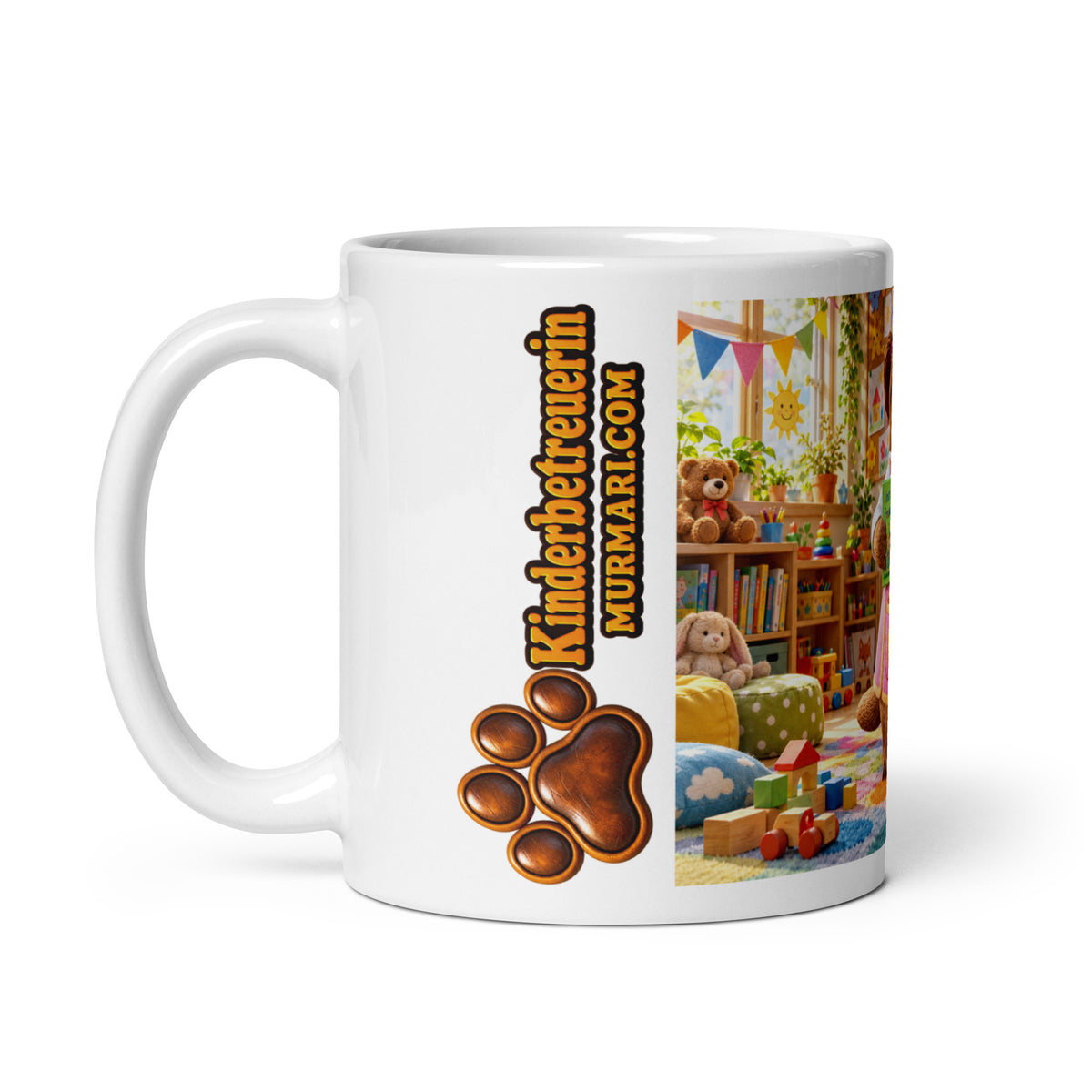 Kinderbetreuerin Geschenk – Murmari Keramiktasse mit AR-Motiv