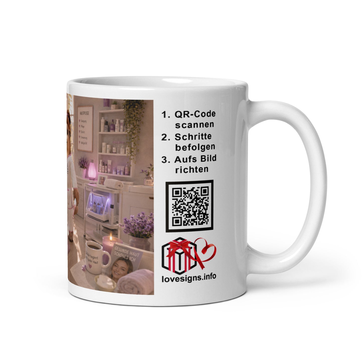 Murmari Kosmetikerin AR-Keramik-Tasse mit QR-Code