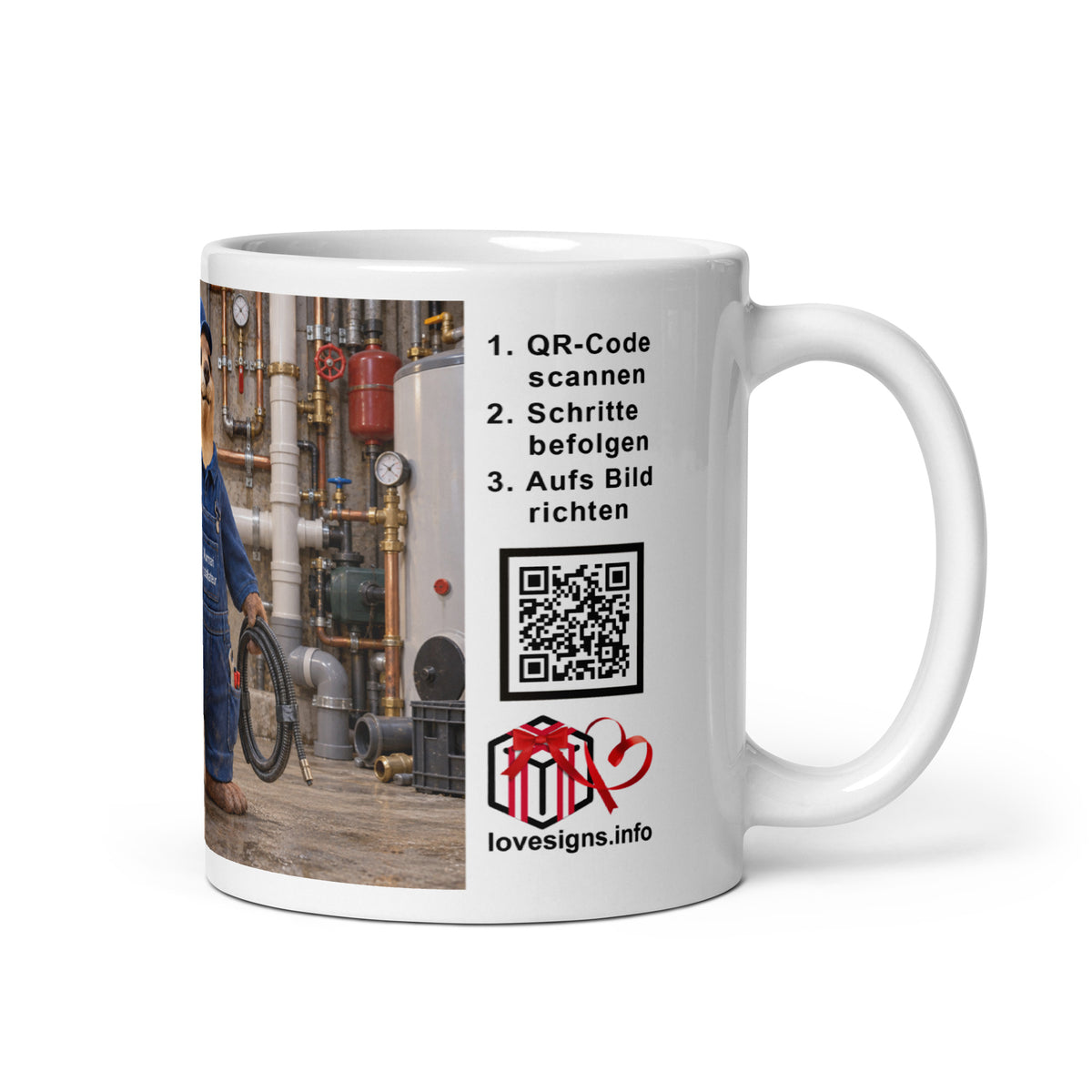 Murmari AR-Keramiktasse Installateur mit QR-Code