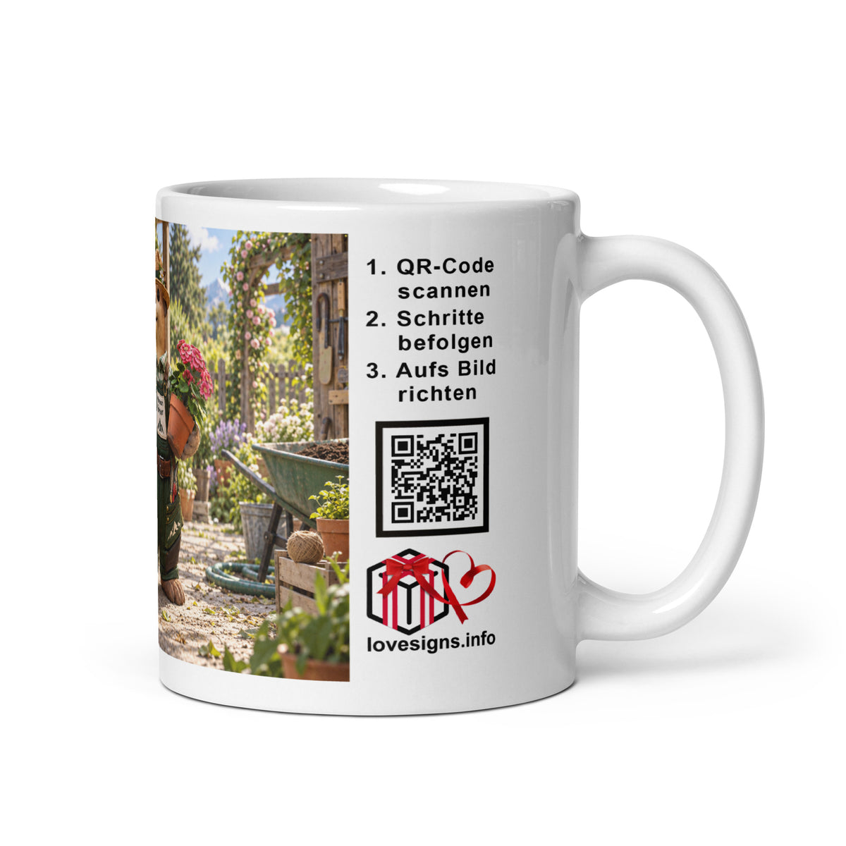 Murmari AR-Keramiktasse Gärtner mit QR-Code