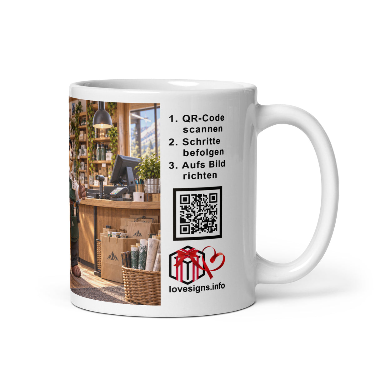 Murmari AR-Keramiktasse Verkäufer mit QR-Code