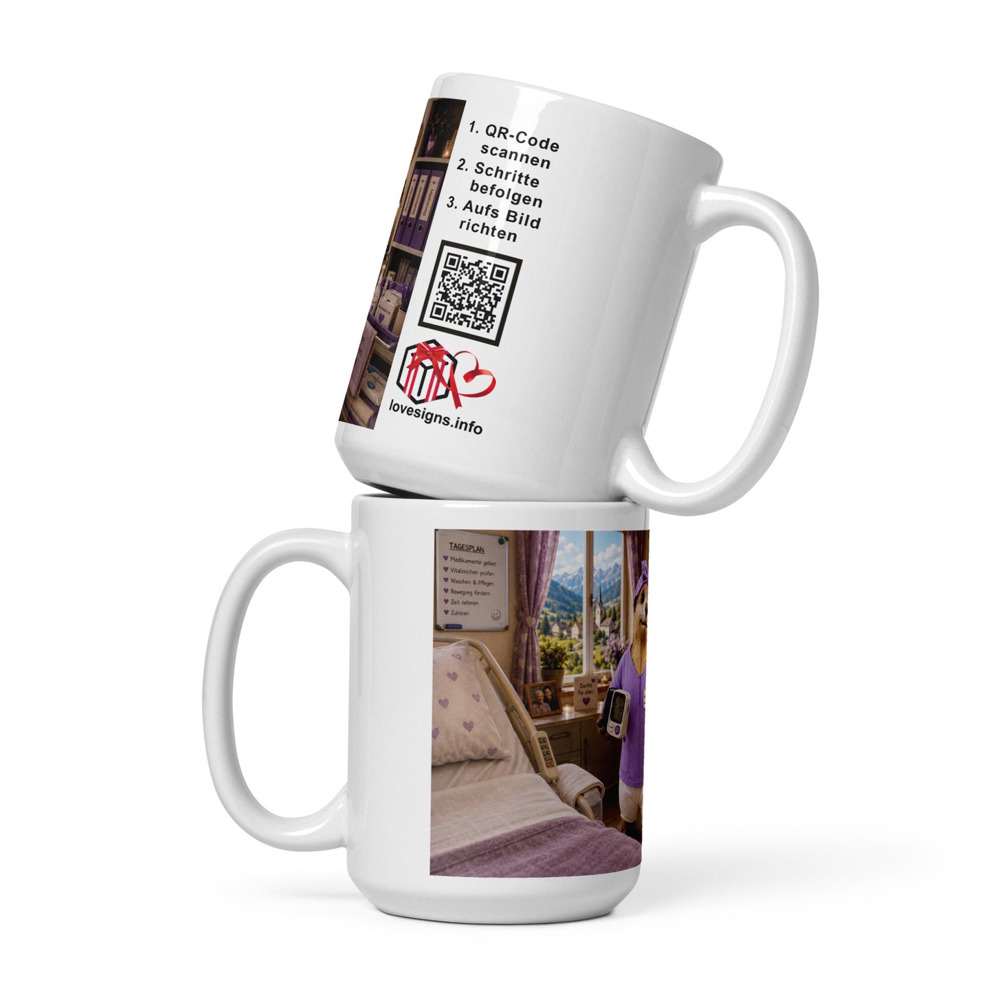 Pflegekraft Geschenk – Murmari Keramiktasse mit AR-Motiv