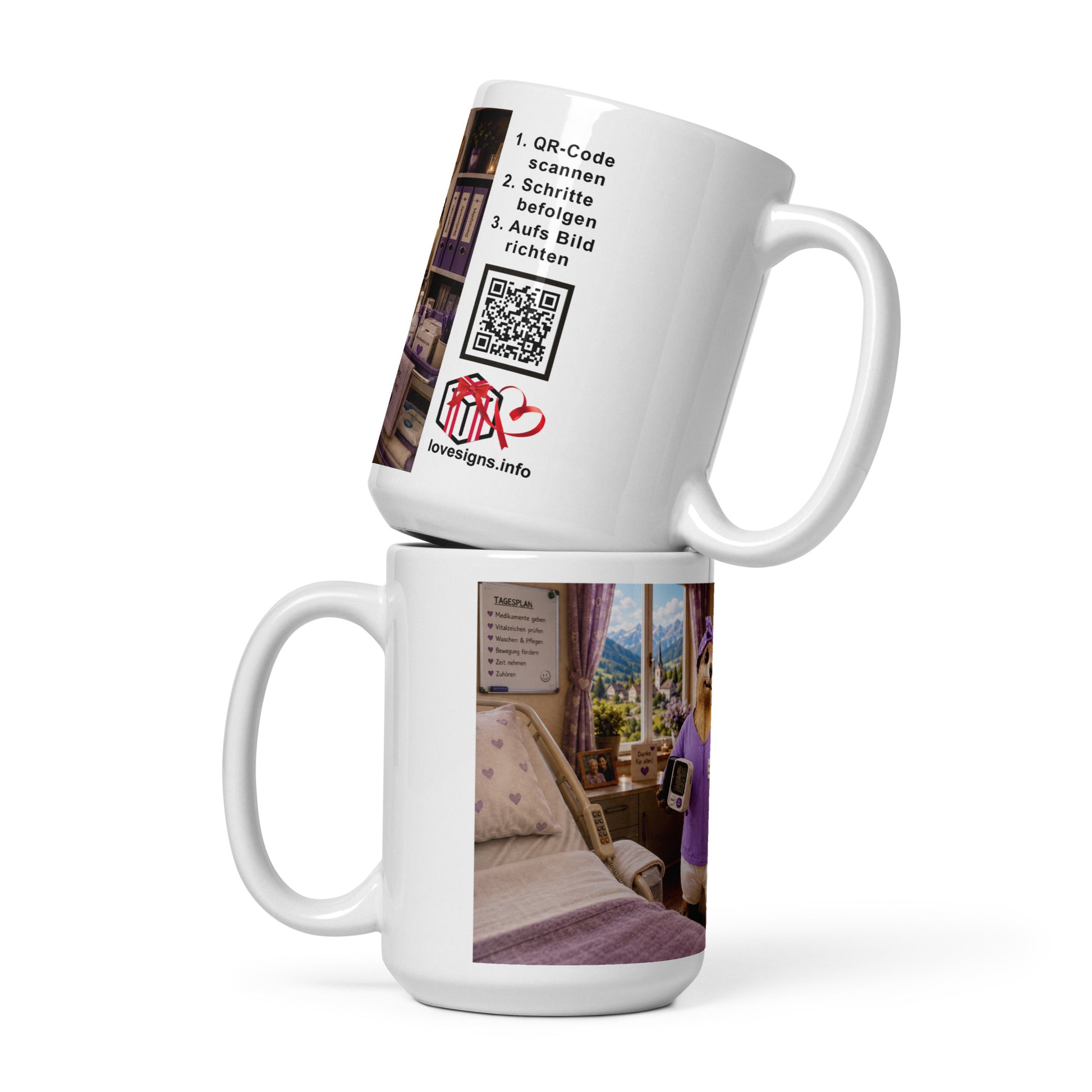 Pflegekraft Geschenk – Murmari Keramiktasse mit AR-Motiv