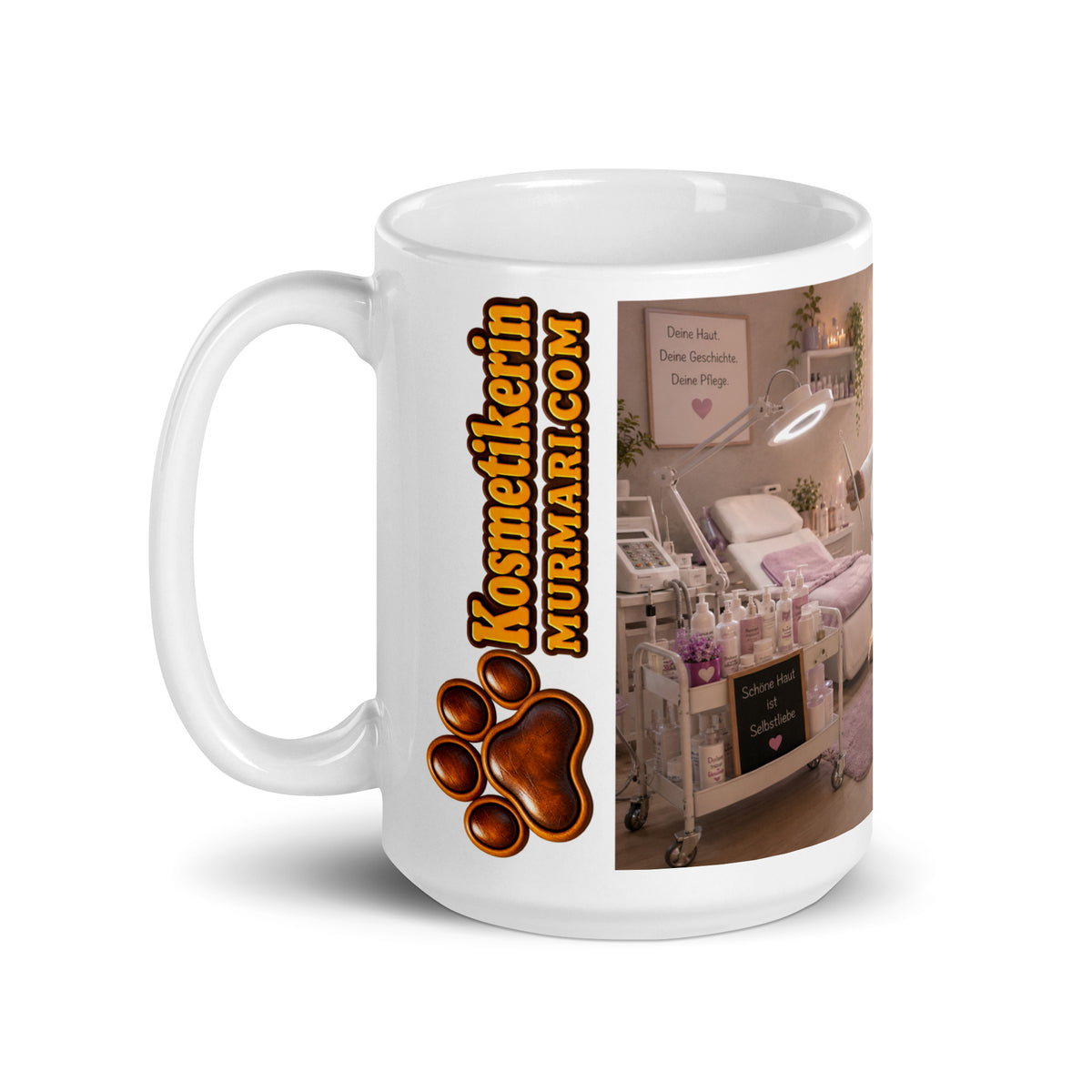 Kosmetikerin Geschenk – Murmari Keramik-Tasse mit AR-Motiv