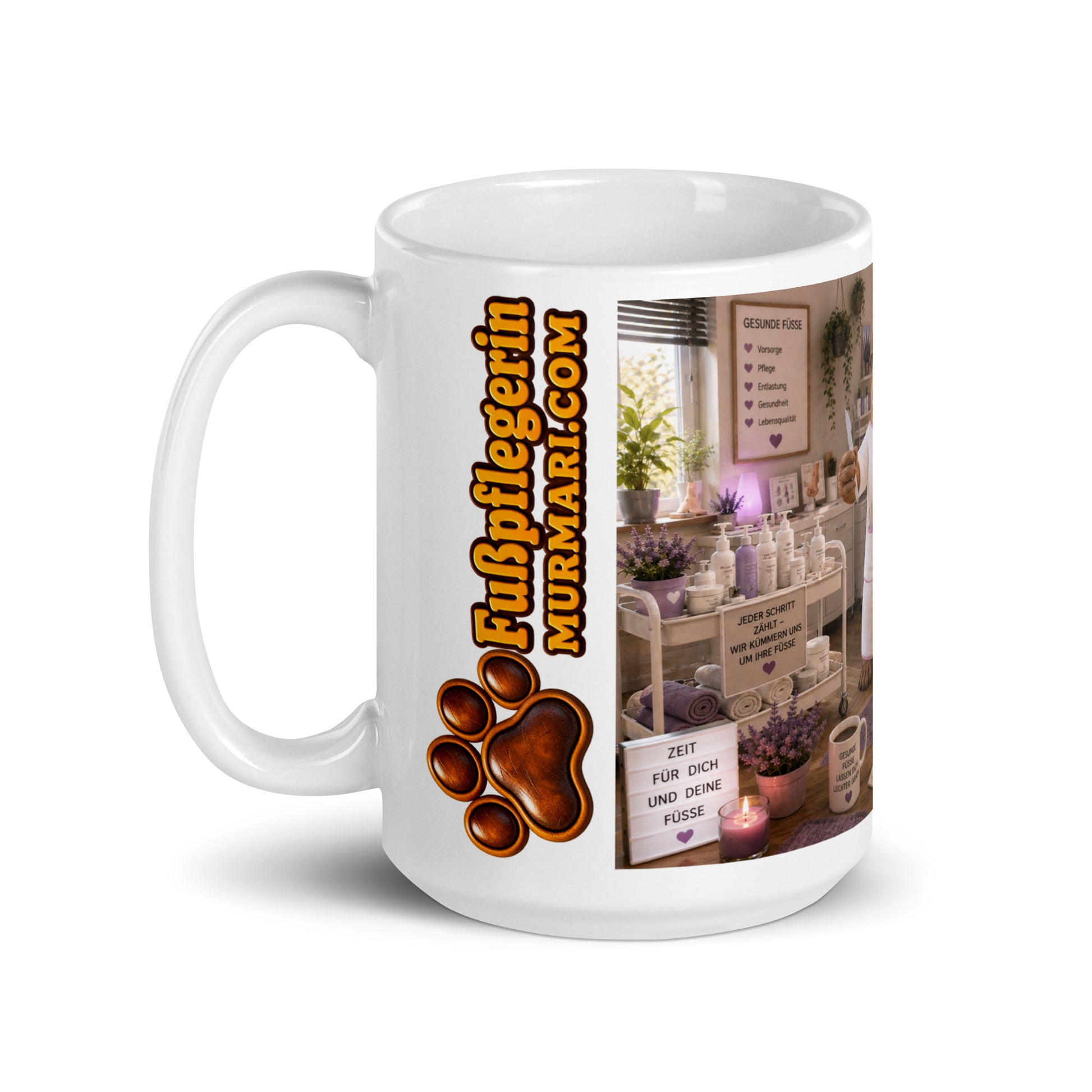 Fußpflegerin Geschenk – Murmari Keramik-Tasse mit AR-Motiv