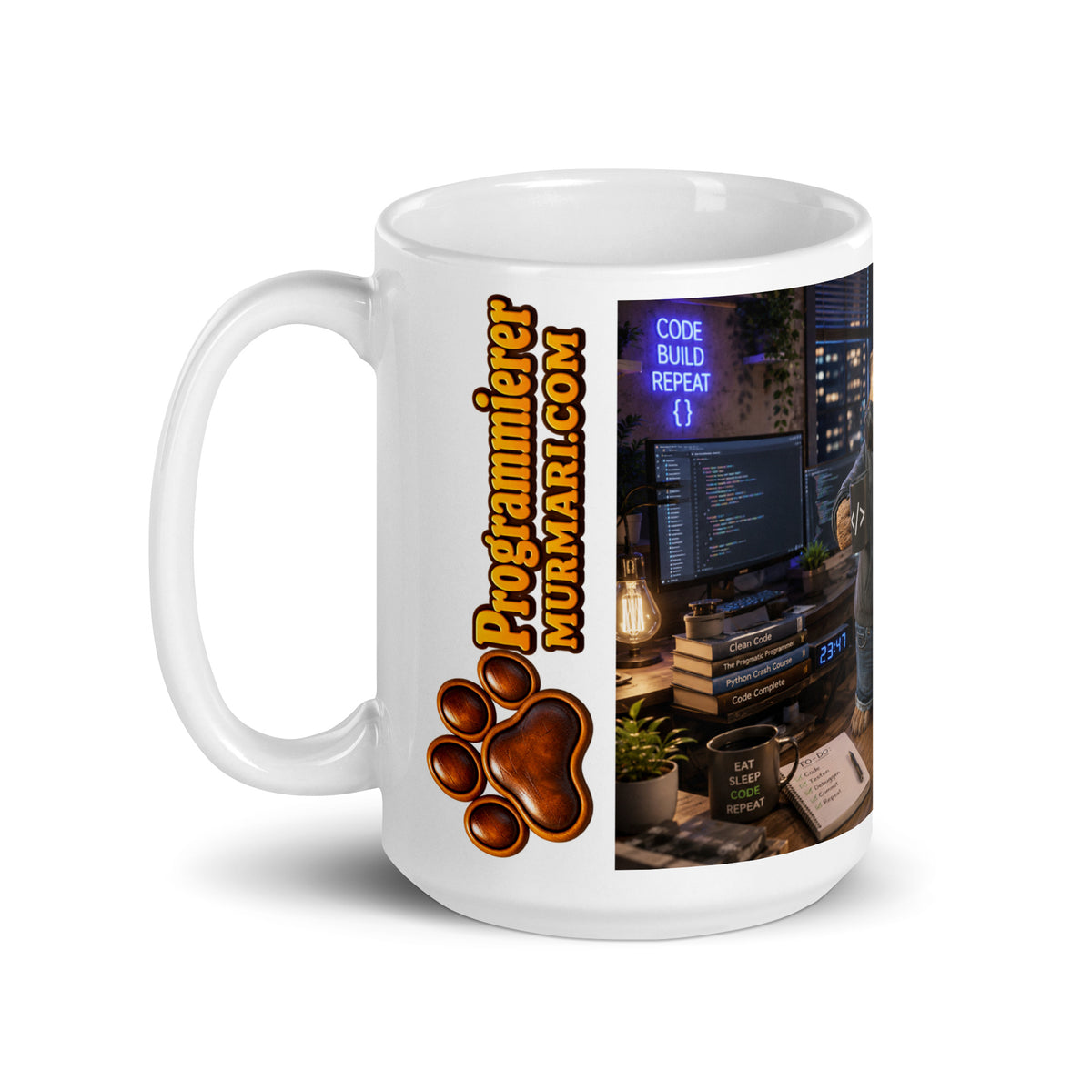 Programmierer Geschenk – Murmari Keramik-Tasse mit AR-Motiv