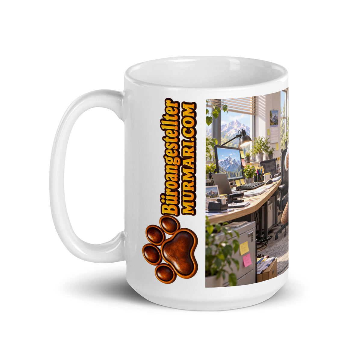 Büroangestellter Geschenk – Murmari Keramik-Tasse mit AR-Motiv