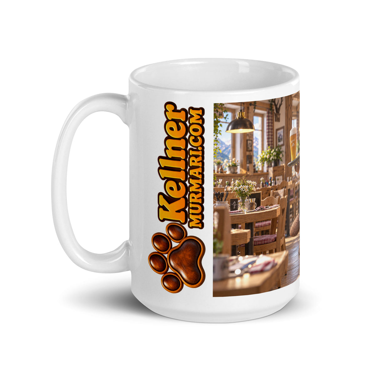 Kellner Geschenk – Murmari Keramiktasse mit AR-Motiv