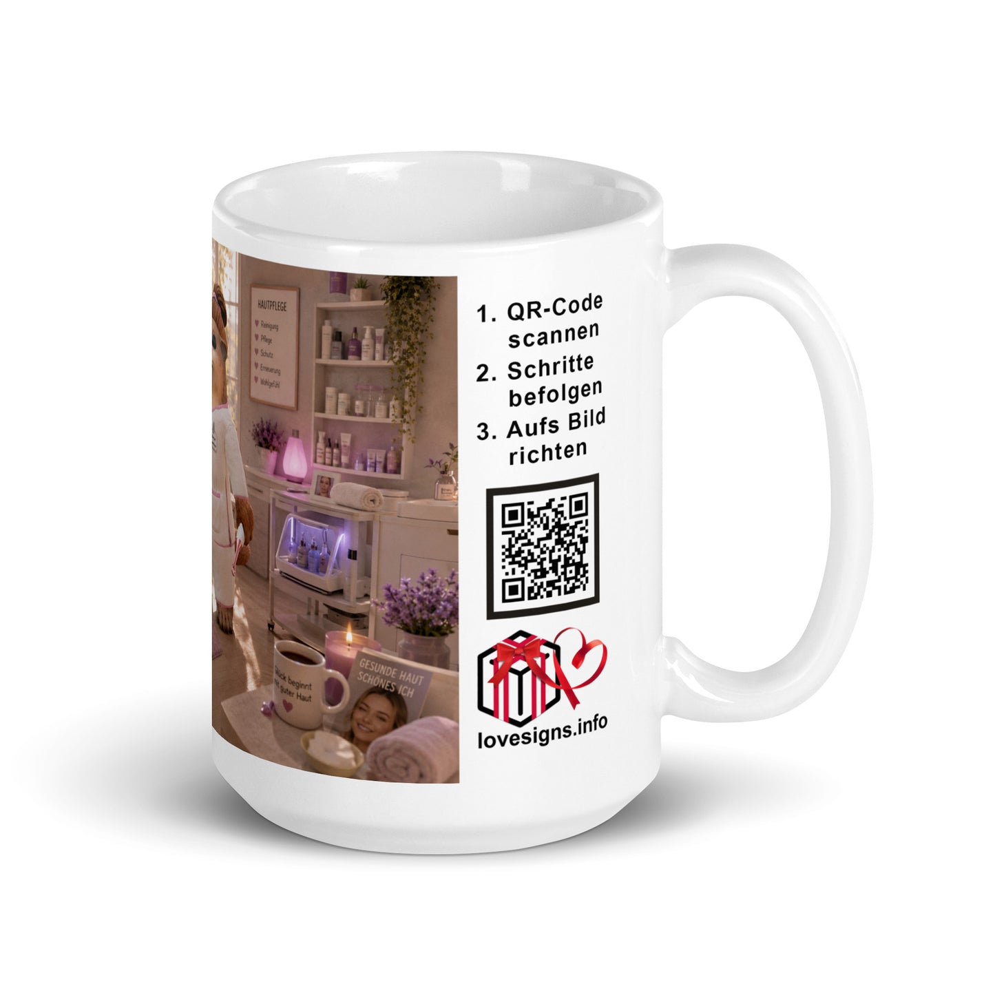 Murmari Kosmetikerin AR-Keramik-Tasse mit QR-Code