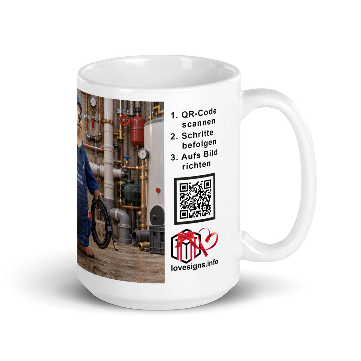 Murmari AR-Keramiktasse Installateur mit QR-Code