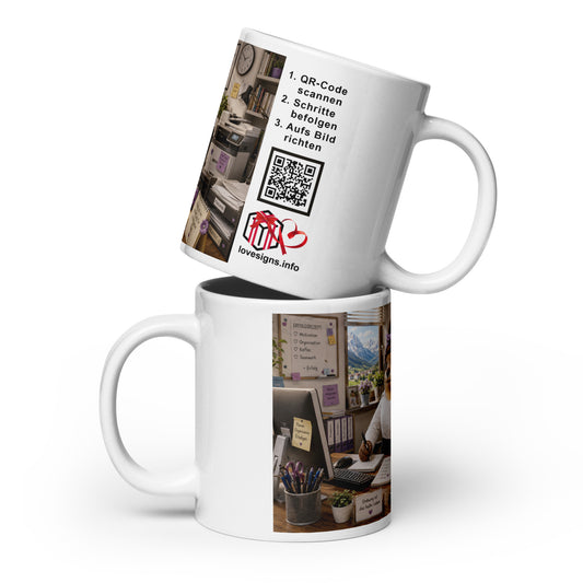 Murmari Büroangestellte Keramiktasse mit Augmented Reality – Hauptansicht