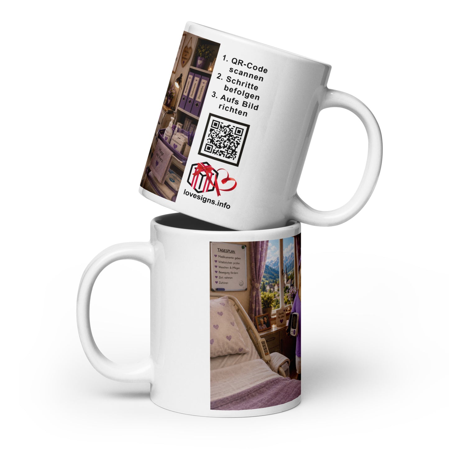 Murmari Pflegekraft Keramiktasse mit Augmented Reality – Hauptansicht