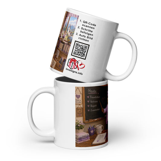 Murmari Lehrerin Keramiktasse mit Augmented Reality – Hauptansicht