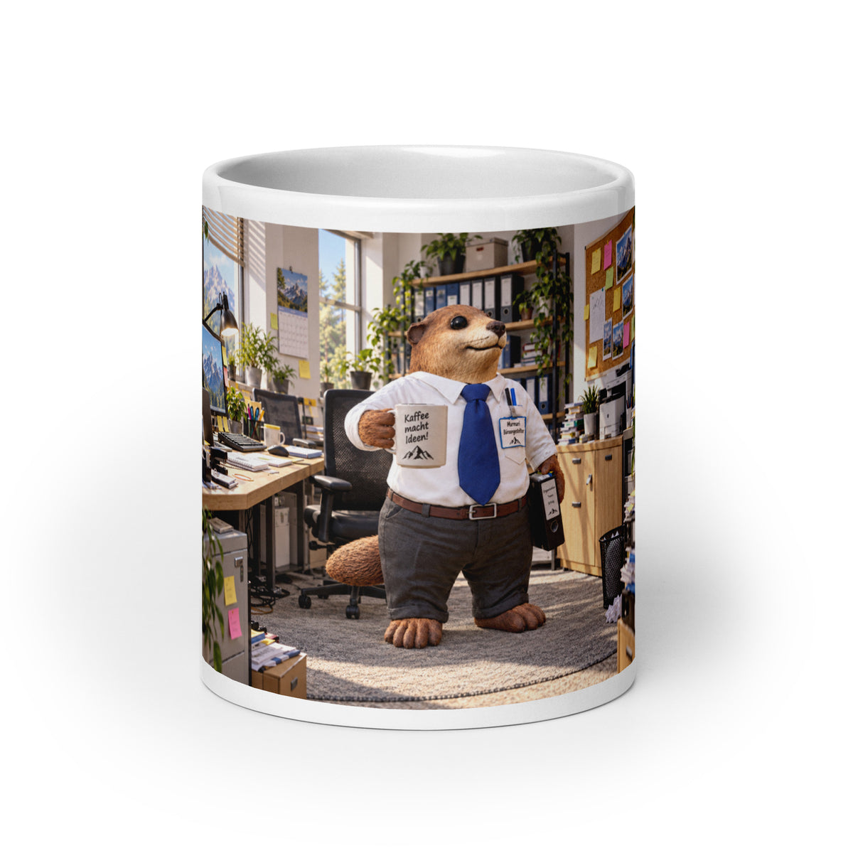 Murmari Büroangestellter Keramik-Tasse mit Augmented Reality – Hauptansicht