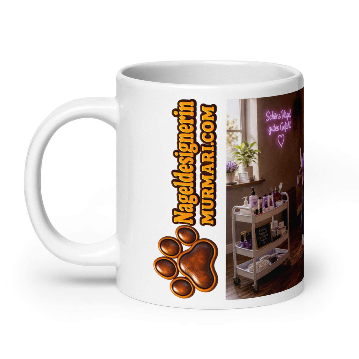 Nageldesignerin Geschenk – Murmari Keramik-Tasse mit AR-Motiv