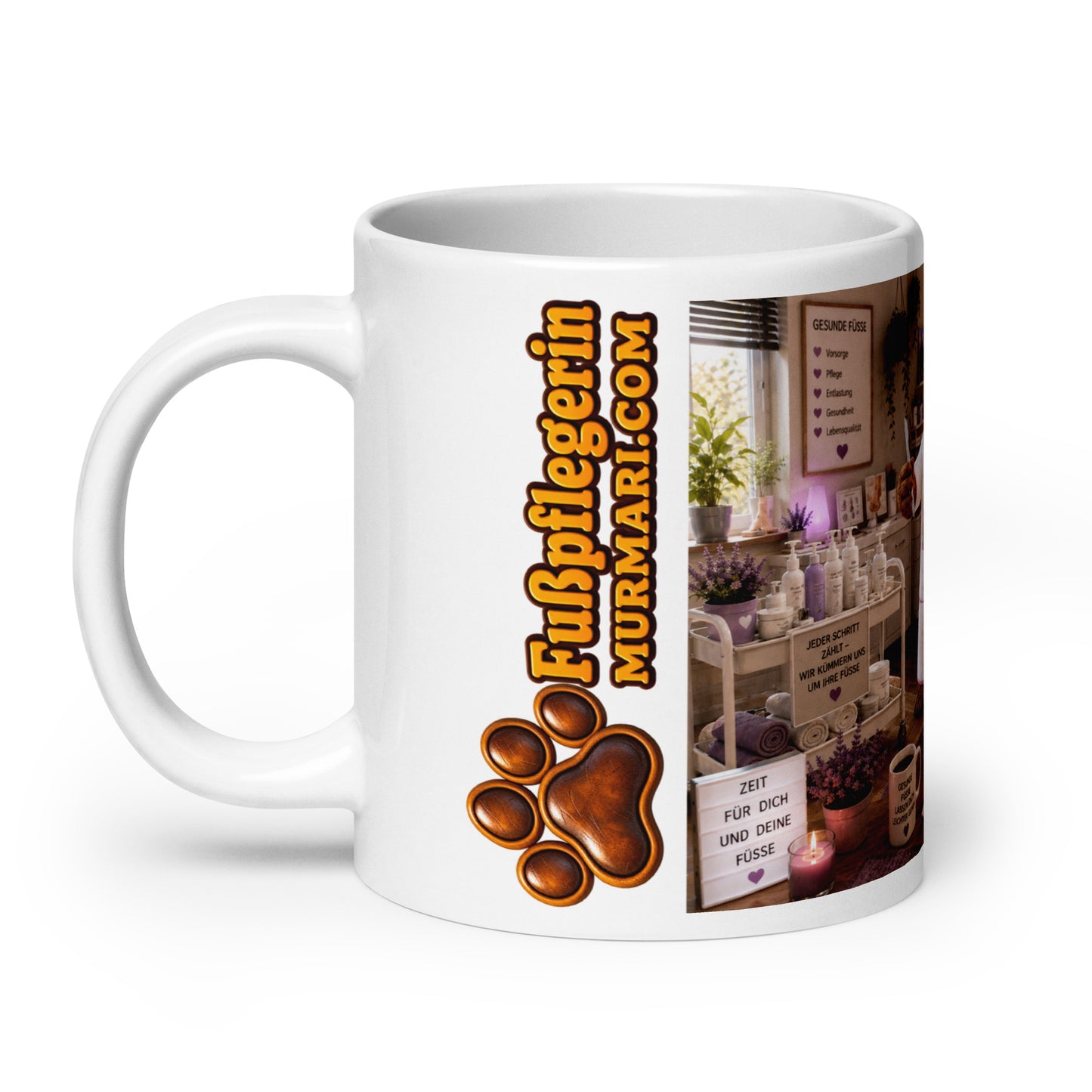 Fußpflegerin Geschenk – Murmari Keramik-Tasse mit AR-Motiv