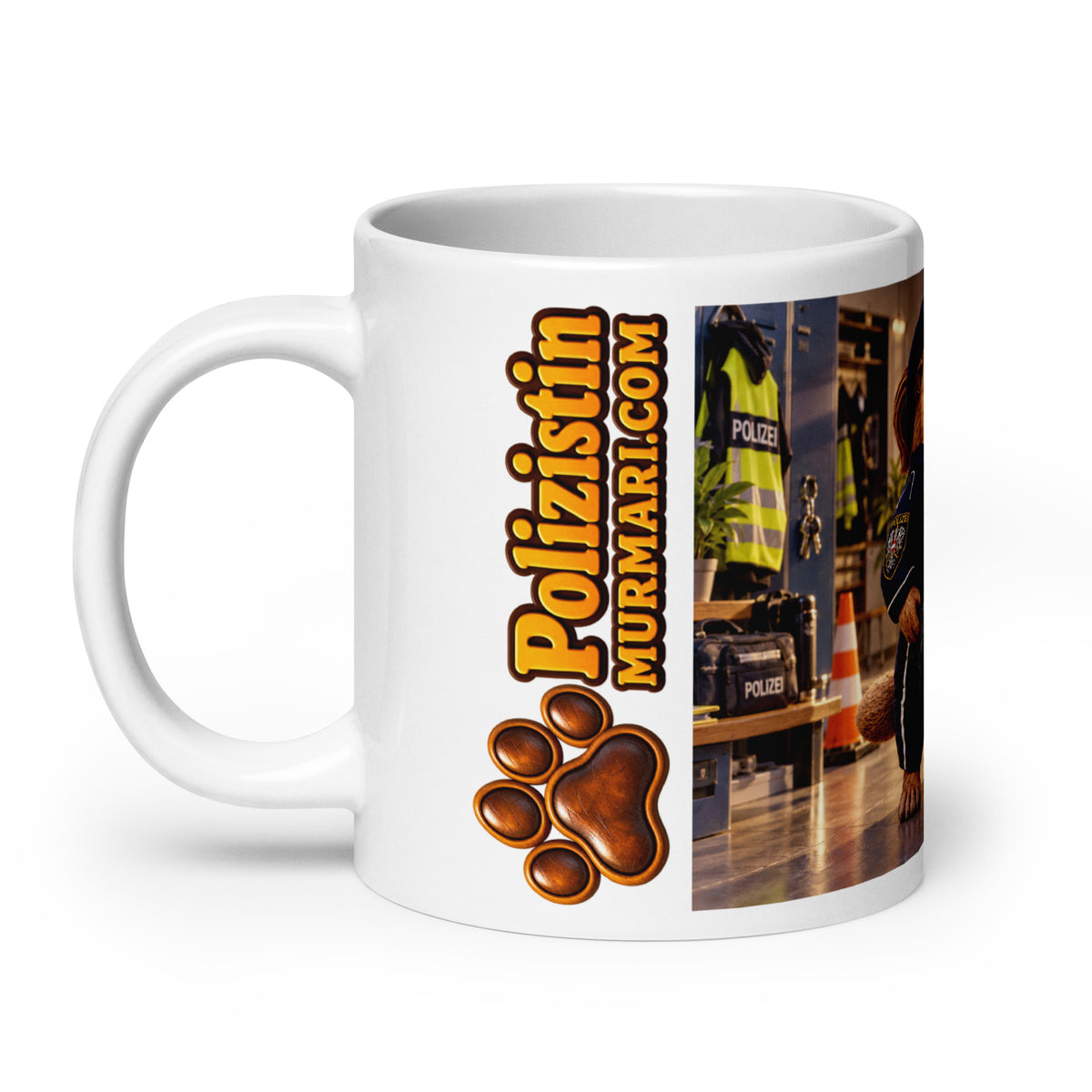 Polizistin Geschenk – Murmari Keramik-Tasse mit AR-Motiv