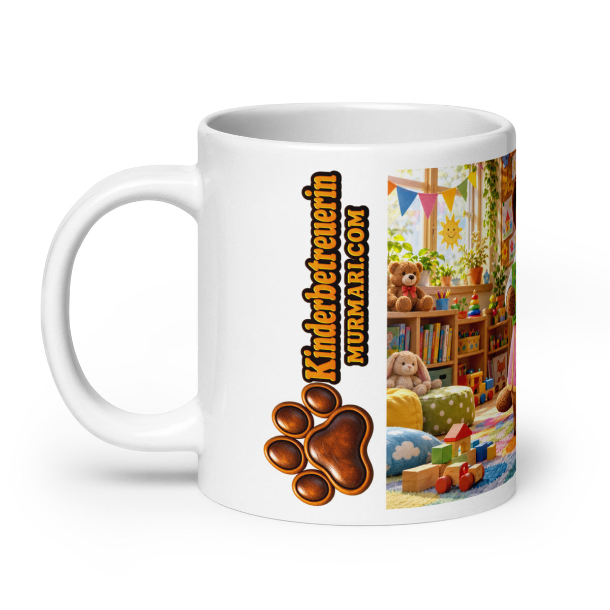 Kinderbetreuerin Geschenk – Murmari Keramiktasse mit AR-Motiv