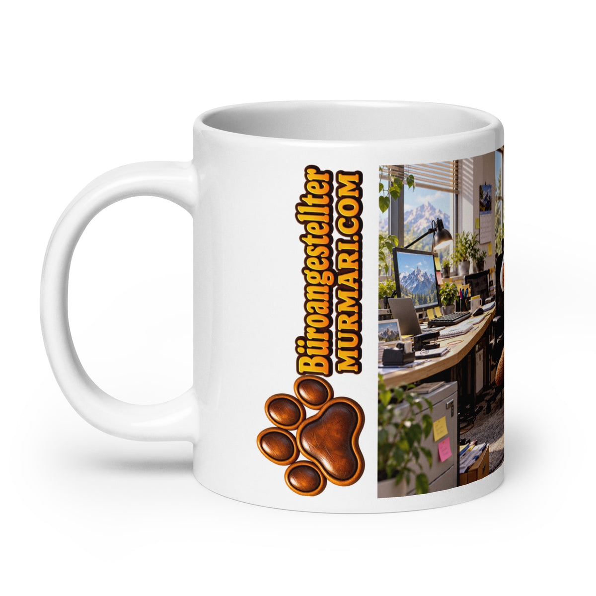 Büroangestellter Geschenk – Murmari Keramik-Tasse mit AR-Motiv