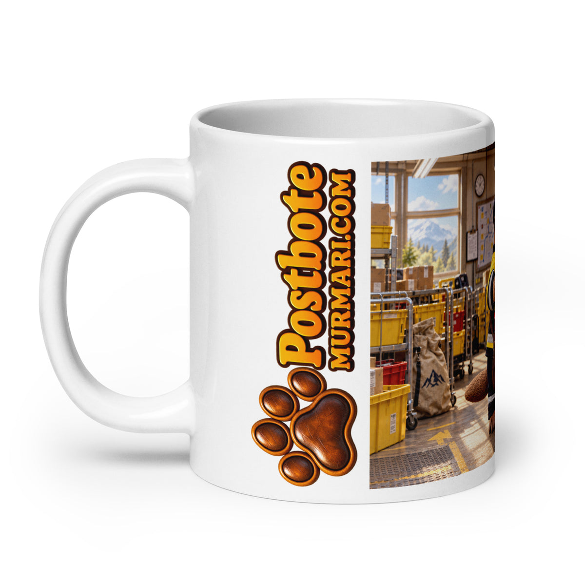 Postbote Geschenk – Murmari Keramiktasse mit AR-Motiv