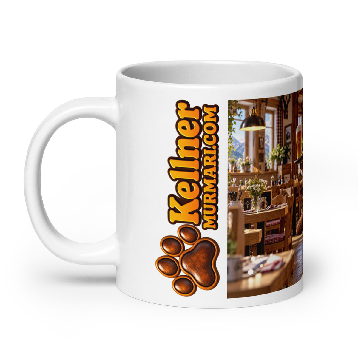 Kellner Geschenk – Murmari Keramiktasse mit AR-Motiv