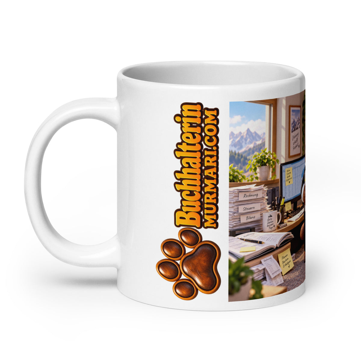 Buchhalterin Geschenk – Murmari Keramiktasse mit AR-Motiv