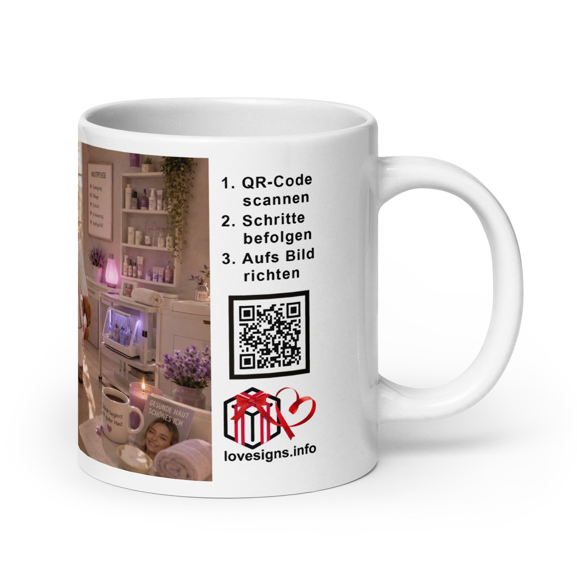Murmari Kosmetikerin AR-Keramik-Tasse mit QR-Code